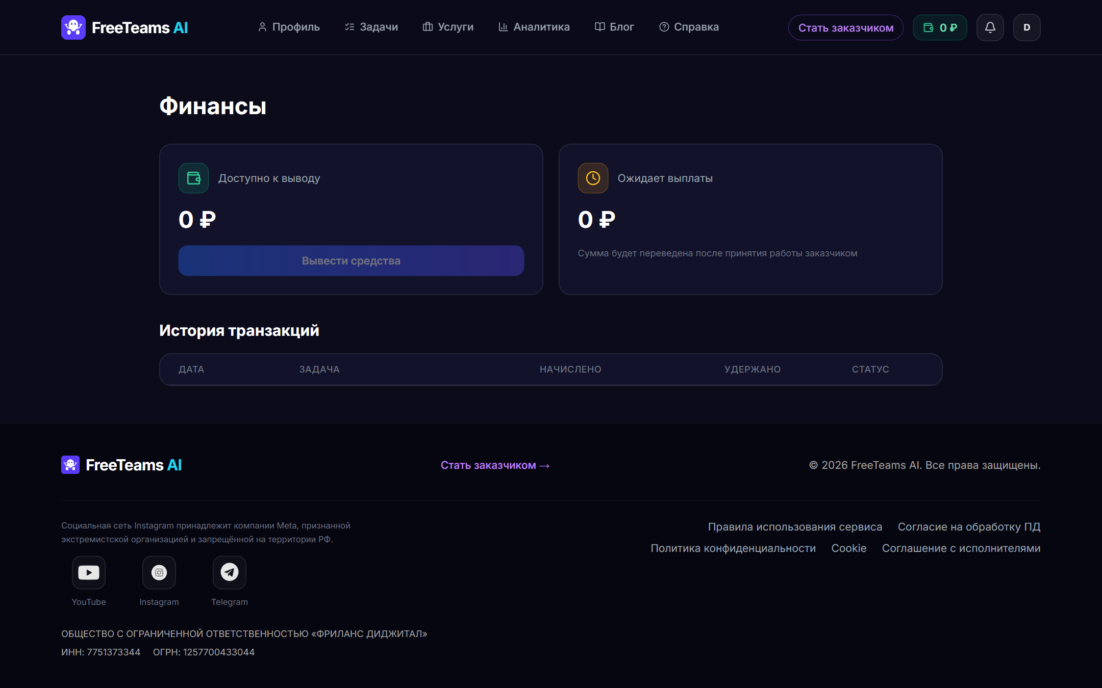 Финансы исполнителя